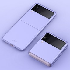 適用於ZFlip3磨砂摺疊防摔PC手機殼