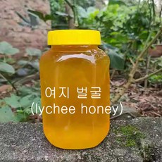 여지벌꿀 남국의 특산품 자연 리치꿀 벌집채취, 1개, 1kg