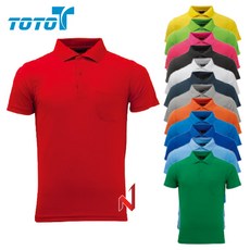 토토 반팔티 쿨카라 단추 단체복-K 13색상 공용