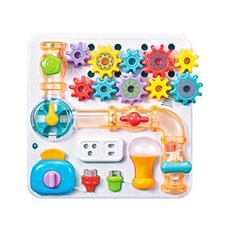 澳貝早教教具 忙碌板 STEM開鎖玩具 多功能啟蒙玩具 生日禮物, 益智動腦STEM板, 1個