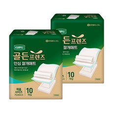 디펜드 골든프렌즈 안심 깔개매트 위생매트 프리사이즈 남녀공용 10PX2팩, 10개입, 2개