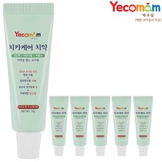 예꼬맘 어린이 소형 치약 15g 2단계 저불소, 6개