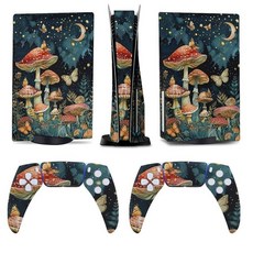 [ 1113086 ] 바이아이덱 버터플라이 나이트 스카이 모델 5 스킨 콘솔 및 컨트롤러 액세서리 커버 애니메이션 비닐 스티커 풀 세트 디스크 에디션용, 멀티컬러17