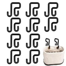 CNQLIS 담요용 7.6cm(3인치) 라인맨 버킷 후크 10개 공중 바구니 후크 공구 홀더 가방 18.1kg(40파운드) 117545, 10
