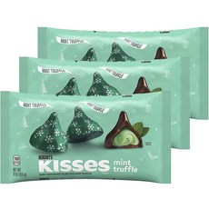키세스 민트 트러플 다크 초콜릿, 255g, 3개