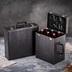 와인 양주 가방 칠링백 캐리어 휴대용 위스키 케이스, 6구 B타입, 1개