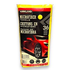 科克蘭 超細纖維擦拭布 36入, 黃色, 1套