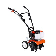 小型電動微耕機農用耕地翻土割草機草坪精細修剪家用園林除草機, 1個, 小型二衝48F（汽油+混合油）
