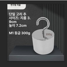 저울추 스테인레스 무게추 후크포함 계 싱글 공구 분동 스텐 고정밀 스틸 계량, 기본 모델명/품번, 단일 후크 300g, 1kg