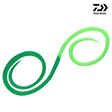 다이와 코우가 실리콘 넥타이 3D 야리스기 트윈컬리 / 참돔 타이라바 스커트 루어 채비, 1개