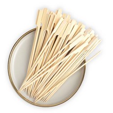 [루네르샵] 친환경 대나무 손잡이 꼬지 나무꼬지, 소