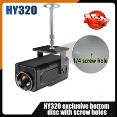 HY320 프로젝터 액세서리 천장 및 벽 스탠드 백라이트 브래킷 행거와 호환 가능 14 나사 구멍, 20cm