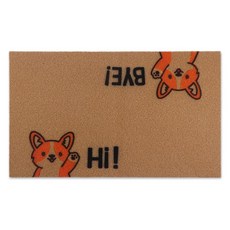 ArttownWelcome도어매트 다채로운새환영도어매트 두꺼운바닥뒷면 미끄럼방지 내구성 먼지방지 도어러그 실내실외입구매트 현관입구파티오용 43.2x76.2cm17x30인치121, 귀여운 강아지