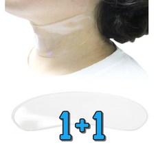 1+1 실리콘 목 주름 패치 재사용 주름패치, 1개, 2개입