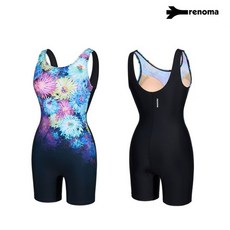 수영복 여성 네온플라이 올인컵 U백 3부 반신수영복 LS2G863_폴리백증2287858