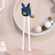 兒童學習筷 學習筷 學習筷子 兒童筷子 兒童筷 兒童學習筷子 兒童練習筷 小孩學習筷 兒童練習筷子 兒童輔助筷子, 藍色, 1個