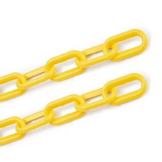 주차금지 플라스틱 체인 주차체인 컬러체인 체인 줄 바리게이트, 노랑색, 1개