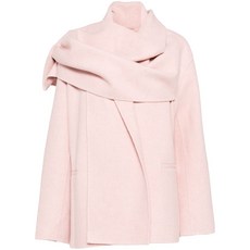 잔비 스카프 칼라 코트