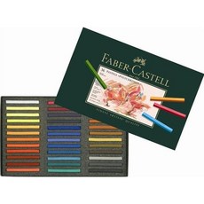 德國輝柏FABER CASTELL 藝術家級粉彩條36色，色彩鮮明飽和，質地細膩柔滑，輕鬆疊色與混色，創作豐富層次感, 1個