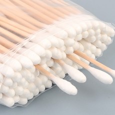 안부러지는 자작나무 면봉 400개 순면 무형광 솜면봉