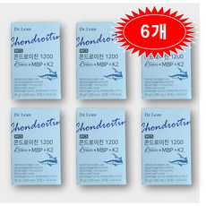 Dr.Lean 닥터린 콘드로이친 1200 콘레이티+MBP K2, 30정, 6개