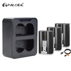 링 비디오 도어벨 1/2/3/4용 RV4 배터리 업 캠 교체용 V4 3 7000mAh, 3 Battery 1 Charger, China Mainland