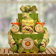 임신 산모 출산 100일 돌잔치 아기축하 기저귀2단케잌 선물하기, 남아용, 28개