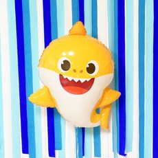 쏙쏙마켓 아기상어 대형 은박 풍선 생일 파티 소품 놀이공원 헬륨, 아기상어호일풍선