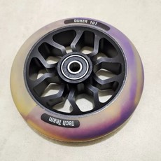 스턴트 스쿠터 바퀴 휠 묘기 프로 전문 기술용 PU, 1개, 믹스 옐로우 퍼플 110x24 원조