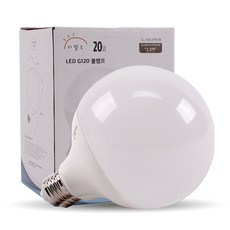 LED 더 밝은 볼전구 볼램프 20W G120 3colors, 주백색, 1개