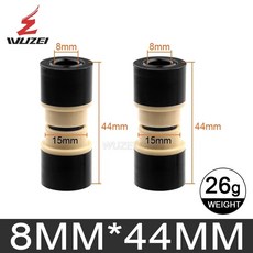 MTB 리어 쇼크 DU 부싱 8x22/24/32/44/50/52/54/68mm Ro shox 산악 자전거 서스펜션 부품 용 알루미늄, 8x44mm 2Pcs