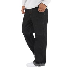 自由風格 男士基本款寬版丹寧長褲 IN Cheonmuyeol