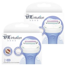 쉬크 여성 제모용 면도날 교체 헤드 2개입 퍼플, 2개