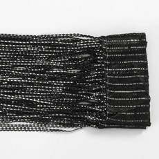 300x260cm 파란색 된 커튼 문자열 구슬 문 스레드 창 벽 패널 룸 분배기 출입구 홈 거실 웨딩 장식, 01 300x260cm, 05 black