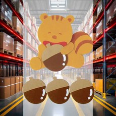 공간꾸미기 먹보 다람쥐 1개입 교사 유치원 인테리어 데코 놀이학교 장식소품