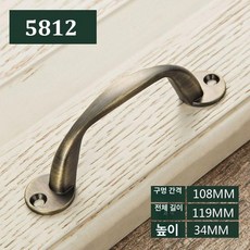 금속 샷시손잡이 골동품 문 강화도어손잡이, 1개, 5812-청고 소형