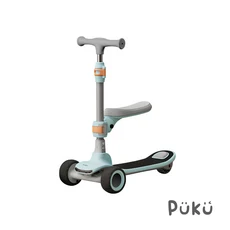 Pükü 兒童三輪滑步車，寶寶平衡訓練車，可調節座椅高度，安全穩定設計, 藍色, 1個