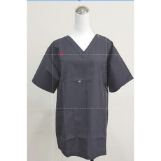 萊亞生活館 V字領刷手服-女款 台灣製, 深灰色(單上衣),XL, 1個