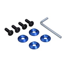 日本SEIWA 車牌螺絲螺帽組，三色可選，四入裝，汽車牌照固定螺絲，個性化車牌配件, K388金屬紅, 1個