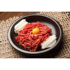 [싱싱하이] 한우 육회 한우 1++ 투쁠 국내산 육회소스 증정, 300g, 1개