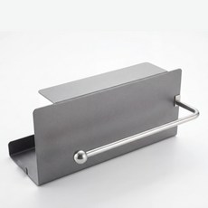 무타공 키친타올 걸이 주방 수납 정리용품, 1개, 그레이