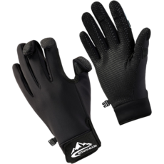 GOLOVEJOY可翻指釣魚手套，防滑耐磨三指翻蓋設計，加厚虎口保護多色可選，釣魚手套推薦, 暗夜黑, 2個