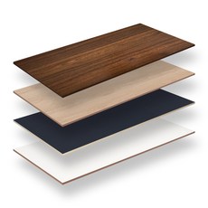 LPM 18T 책상 상판 1600X600, 라이트월넛