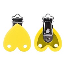 실리콘 클립 젖꼭지 체인 젖니가 선물 식품, 1개, 4. H-yellow