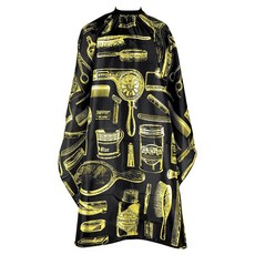 남성 간편 방수 이발소 망토 - 헤어컷 살롱 및 성인용 헤어 커팅 케이프 용품 액세서리 276994, 63.8" x 55.9"(1PCS), 골든