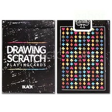 808 MAGIC 魔術道具 Drawing Scratch Deck_Black, 1個