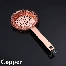 바 스트레이너 스프링 칵테일 스트레이너 스테인레스 스틸 디럭스 스트레이너 바 도구, 기타, 32 Copper