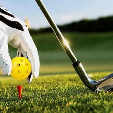 연습용 골프공 실내연습용골프공 플라스틱골프공 골프연습도구, 랜덤, 1개