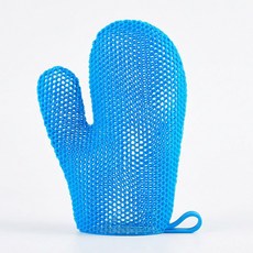 TPU 벌집 때밀이 장갑, 1개, 1개입, 파란색 벌집 샤워장갑