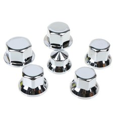 국산 JB 휠너트캡 화물트럭 버스 카운티 프리마 EG5톤 휠볼트캡 크롬도금, 1개, 32mm